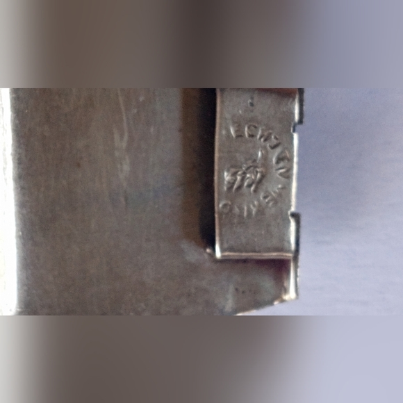 Sterling Silver Aztec Mexico Taxco Multi Link Abalone Shell Vintage Bracelet - Picture 10 of 12